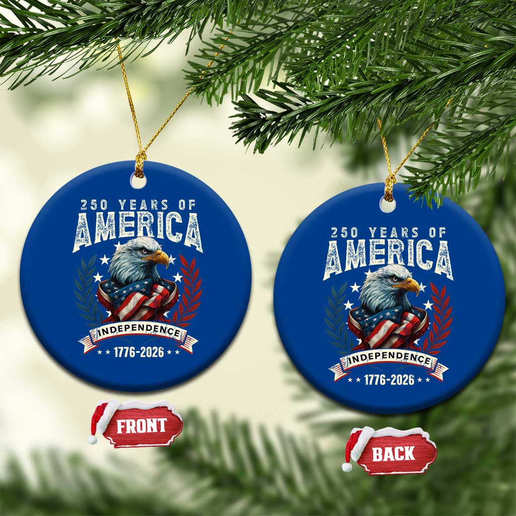 250 Years Of America Ceramic Ornament 250th American Anniversary Independence Bald Eagle TS11 1pc Blue Print Your Wear