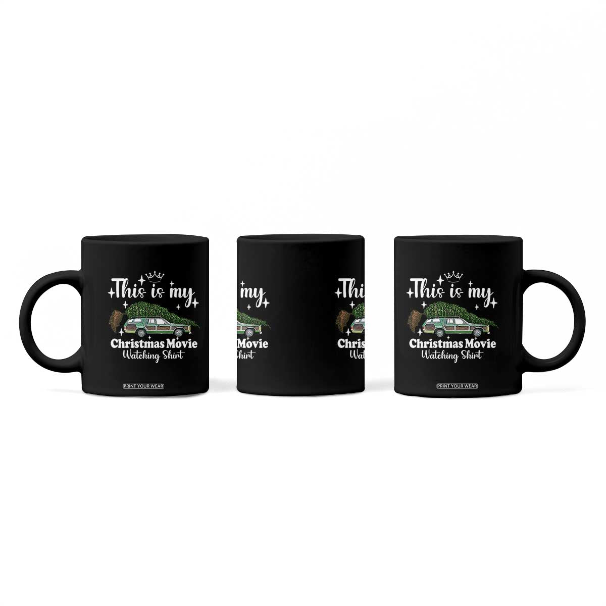 This Is My Christmas Movie Watching Coffee Mug Vintage Xmas Tree Car TS11 Print Your Wear