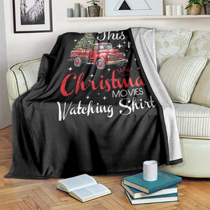This Is My Christmas Movie Watching Throw Blanket Vintage Red Truck TS11 Print Your Wear