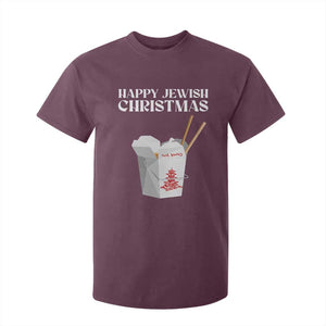 Happy Jewish Christmas T Shirt For Kid Chinese Noodle Asian Take Out TS11 Maroon Print Your Wear