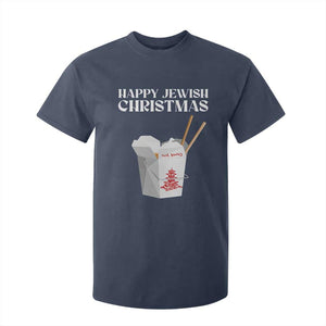 Happy Jewish Christmas T Shirt For Kid Chinese Noodle Asian Take Out TS11 Navy Print Your Wear