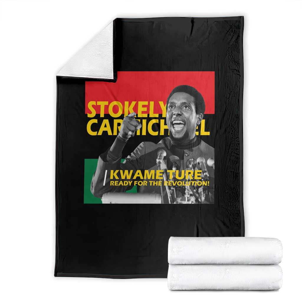 Stokely Carmichael Quote Throw Blanket Ready For The Revolution Black History Month TS11 Black Print Your Wear