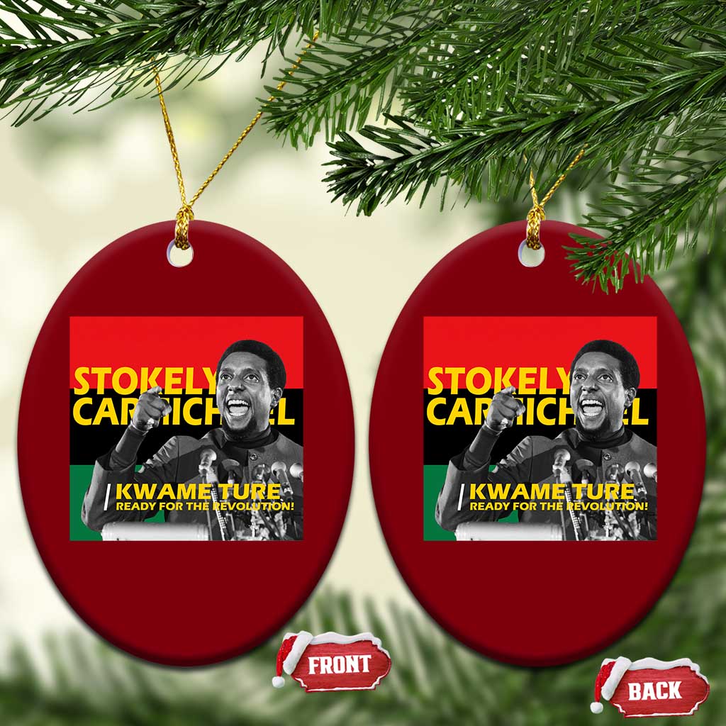Stokely Carmichael Quote Ceramic Ornament Ready For The Revolution Black History Month TS11 Print Your Wear