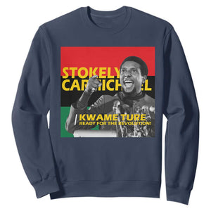 Stokely Carmichael Quote Sweatshirt Ready For The Revolution Black History Month TS11 Navy Print Your Wear