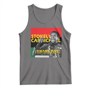 Stokely Carmichael Quote Tank Top Ready For The Revolution Black History Month TS11 Deep Heather Print Your Wear