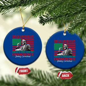 Stokely Carmichael Ceramic Ornament That's The Law Of Conscience American Flag TS11 1pc Blue Print Your Wear