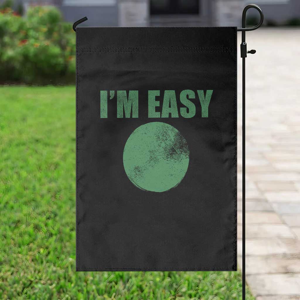 Funny I'm Easy Snowboard Ski Garden Flag Green Circle Retro Mountain Sign TS11 Print Your Wear