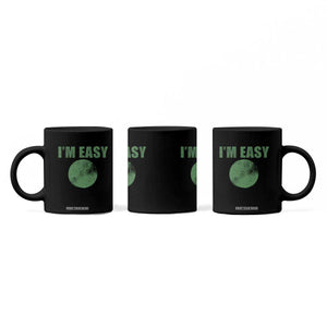 Funny I'm Easy Snowboard Ski Coffee Mug Green Circle Retro Mountain Sign TS11 Print Your Wear