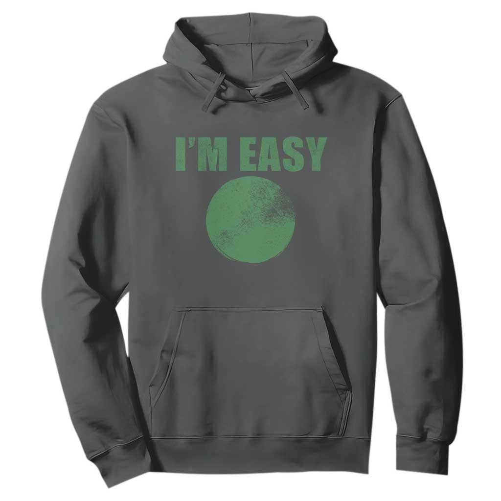 Funny I'm Easy Snowboard Ski Hoodie Green Circle Retro Mountain Sign TS11 Dark Heather Print Your Wear