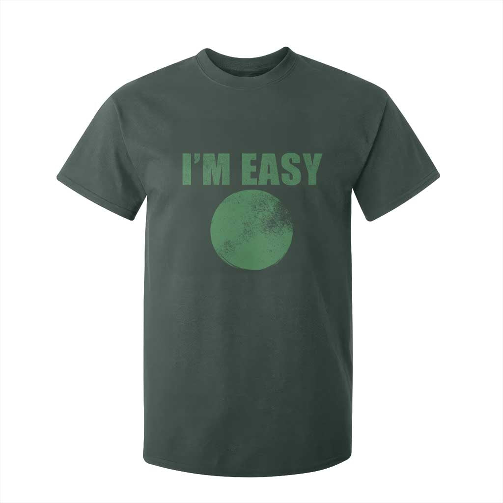 Funny I'm Easy Snowboard Ski T Shirt For Kid Green Circle Retro Mountain Sign TS11 Dark Forest Green Print Your Wear