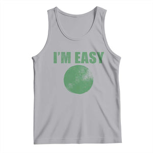 Funny I'm Easy Snowboard Ski Tank Top Green Circle Retro Mountain Sign TS11 Athletic Heather Print Your Wear
