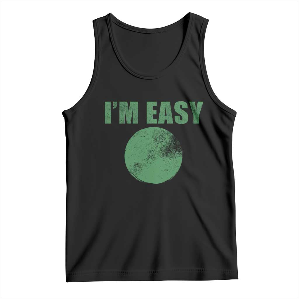 Funny I'm Easy Snowboard Ski Tank Top Green Circle Retro Mountain Sign TS11 Black Print Your Wear