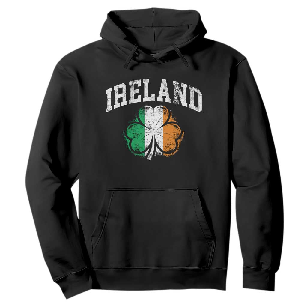 Irish Pride Hoodie Ireland Shamrock Flag St Patricks Day TS11 Black Print Your Wear