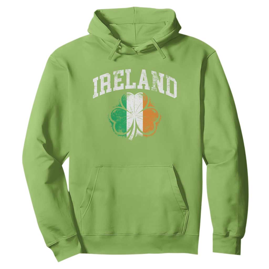 Irish Pride Hoodie Ireland Shamrock Flag St Patricks Day TS11 Lime Print Your Wear