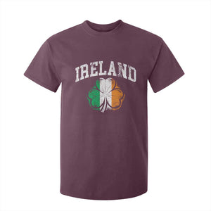 Irish Pride T Shirt For Kid Ireland Shamrock Flag St Patricks Day TS11 Maroon Print Your Wear