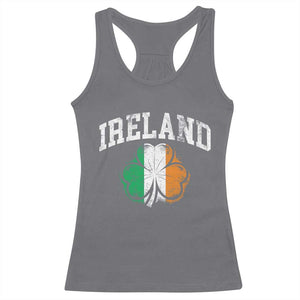 Irish Pride Racerback Tank Top Ireland Shamrock Flag St Patricks Day TS11 Charcoal Print Your Wear