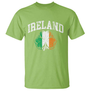 Irish Pride T Shirt - Ireland Shamrock Flag St Patricks Day Heritage Tee TS11 Lime Print Your Wear