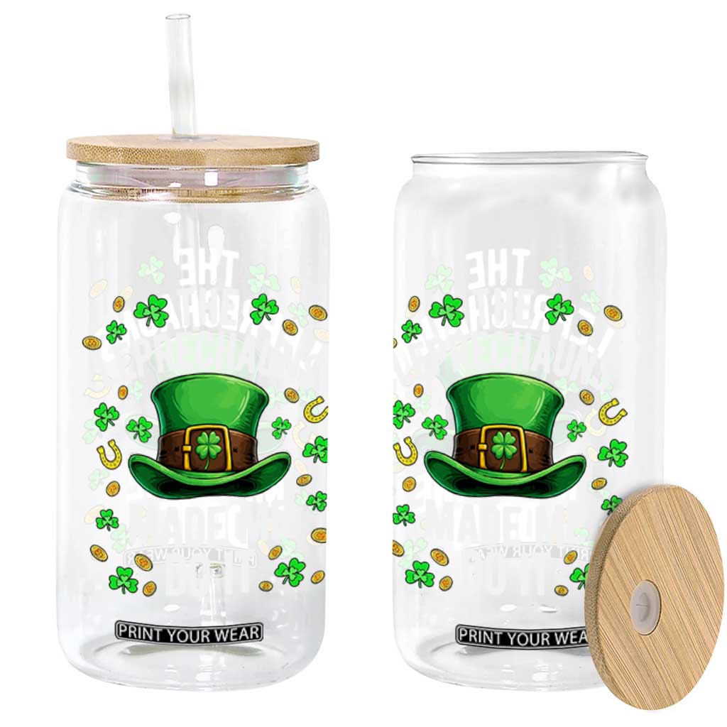 Funny St Patricks Day The Leprechauns Made Me Do It Glass Can TS11 Print Your Wear