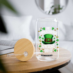 Funny St Patricks Day The Leprechauns Made Me Do It Glass Can TS11 Print Your Wear