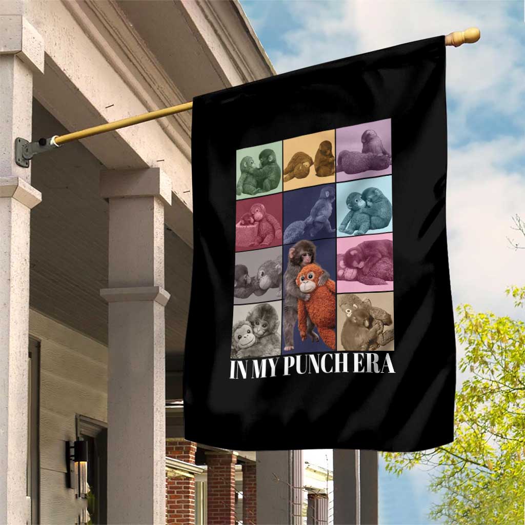 Punch The Monkey Garden Flag In My Punch Era Baby Monkey Hugging Plush TS11 Print Your Wear