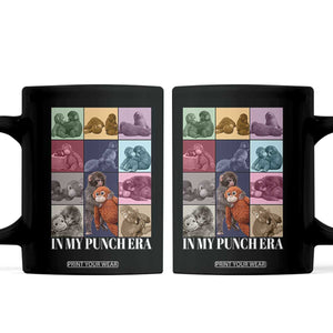 Punch The Monkey Coffee Mug In My Punch Era Baby Monkey Hugging Plush TS11 Black Print Your Wear