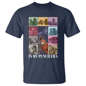 Punch The Monkey T Shirt In My Punch Era Baby Monkey Hugging Plush TS11 Navy Print Your Wear