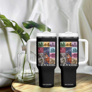 Punch The Monkey Tumbler With Handle In My Punch Era Baby Monkey Hugging Plush TS11 Print Your Wear