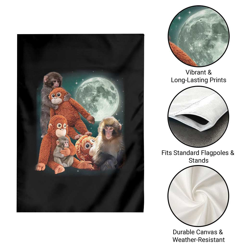 Baby Monkey Punch Garden Flag Three Punch Moon Orange Toy TS11 Print Your Wear