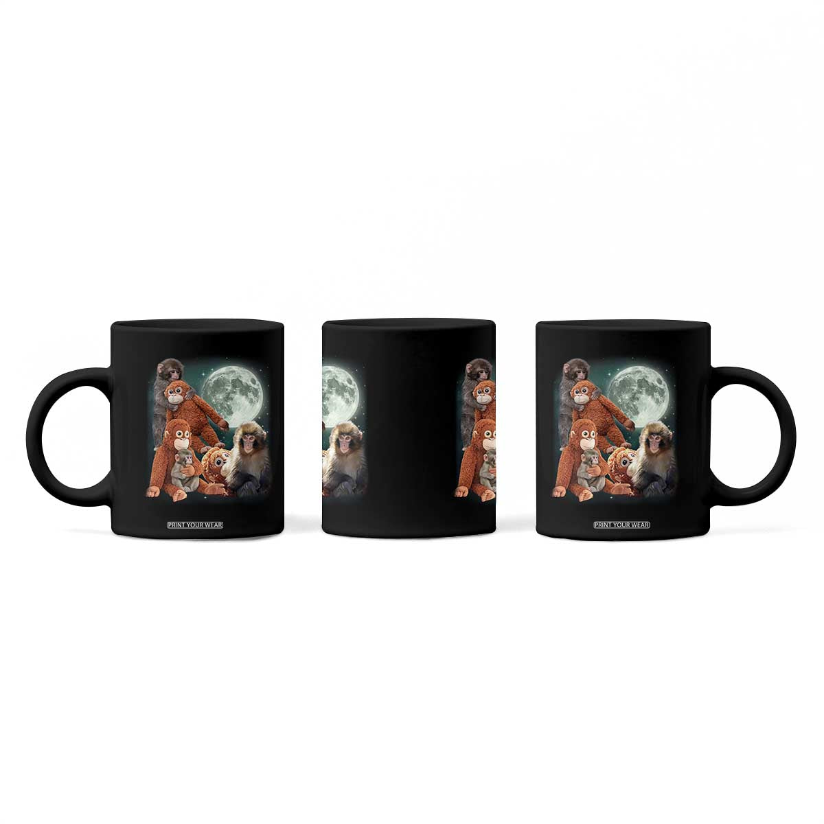 Baby Monkey Punch Coffee Mug Three Punch Moon Orange Toy TS11 Print Your Wear