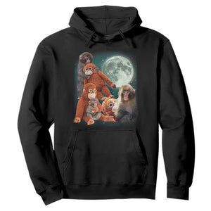 Baby Monkey Punch Hoodie Three Punch Moon Orange Toy TS11 Black Print Your Wear