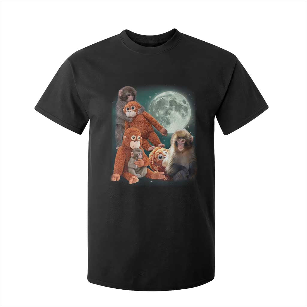 Baby Monkey Punch T Shirt For Kid Three Punch Moon Orange Toy TS11 Black Print Your Wear