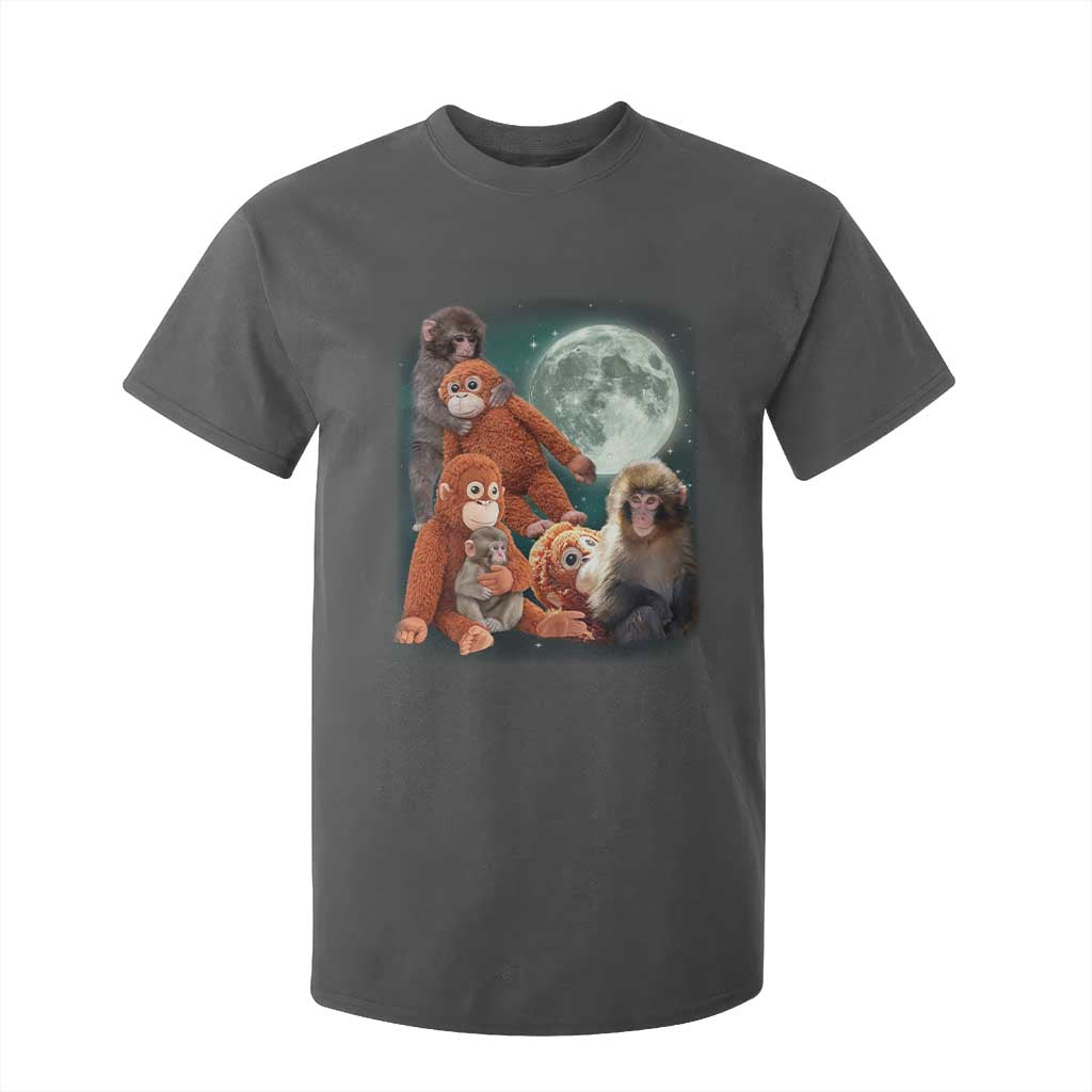 Baby Monkey Punch T Shirt For Kid Three Punch Moon Orange Toy TS11 Dark Heather Print Your Wear