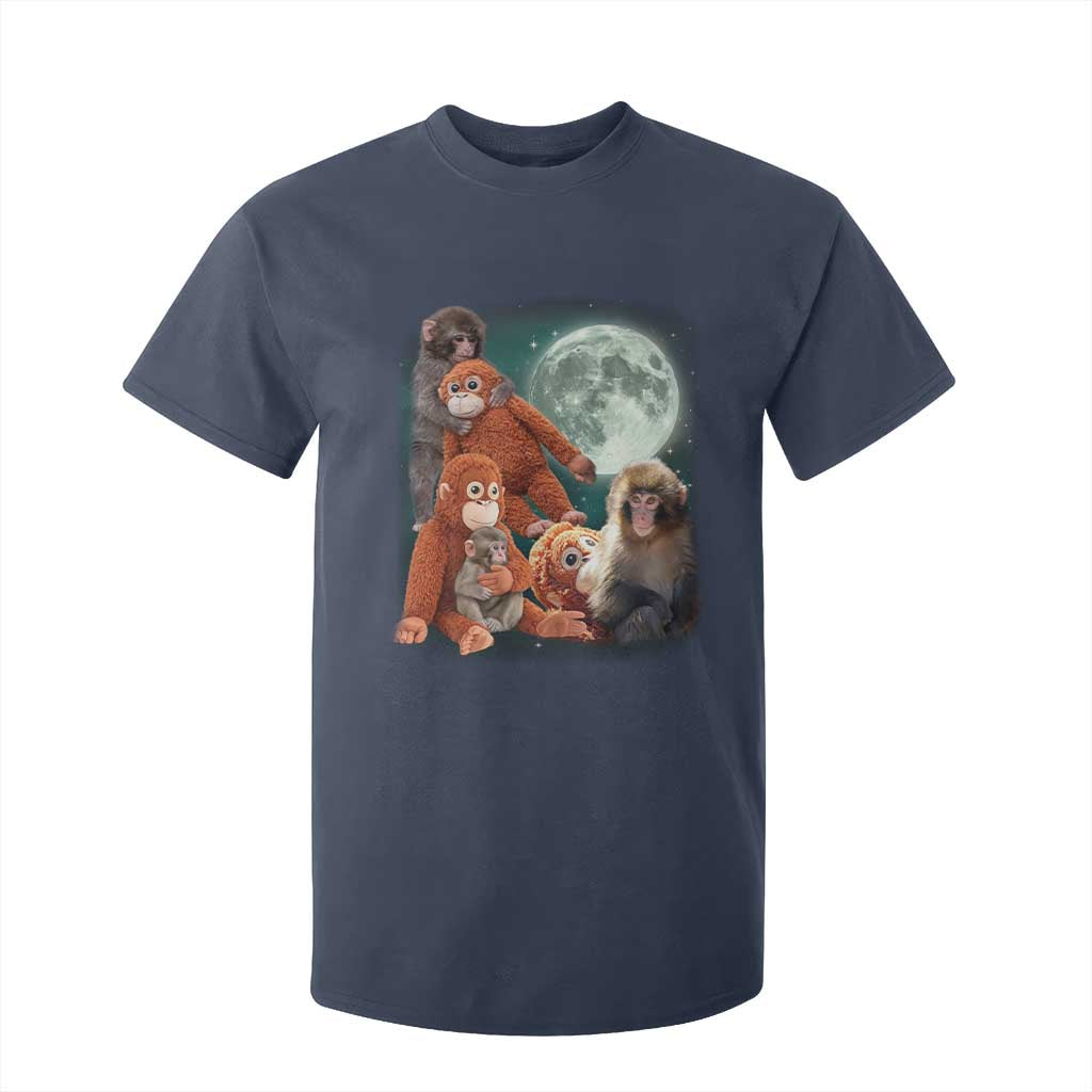 Baby Monkey Punch T Shirt For Kid Three Punch Moon Orange Toy TS11 Navy Print Your Wear