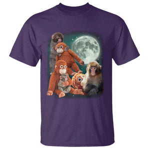 Baby Monkey Punch T Shirt Three Punch Moon Orange Toy TS11 Purple Print Your Wear