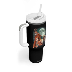 Baby Monkey Punch Tumbler With Handle Three Punch Moon Orange Toy TS11 Print Your Wear