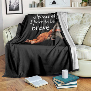 Ultimate I Have To Be Brave Baby Monkey Punch Throw Blanket TS11 Print Your Wear