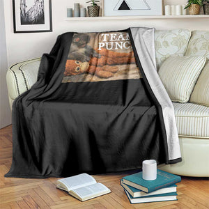 Team Punch Baby Monkey Plush Hugging Meme Throw Blanket TS11 Print Your Wear