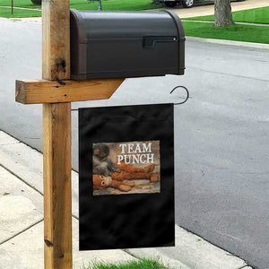 Team Punch Baby Monkey Plush Hugging Meme Garden Flag TS11 Print Your Wear