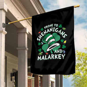 Funny Prone To Shenanigans And Malarkey Garden Flag St Patricks Day Reading Hat TS11 Print Your Wear