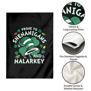 Funny Prone To Shenanigans And Malarkey Garden Flag St Patricks Day Reading Hat TS11 Print Your Wear