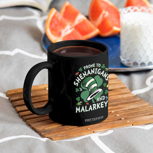 Funny Prone To Shenanigans And Malarkey Coffee Mug St Patricks Day Reading Hat TS11 Print Your Wear