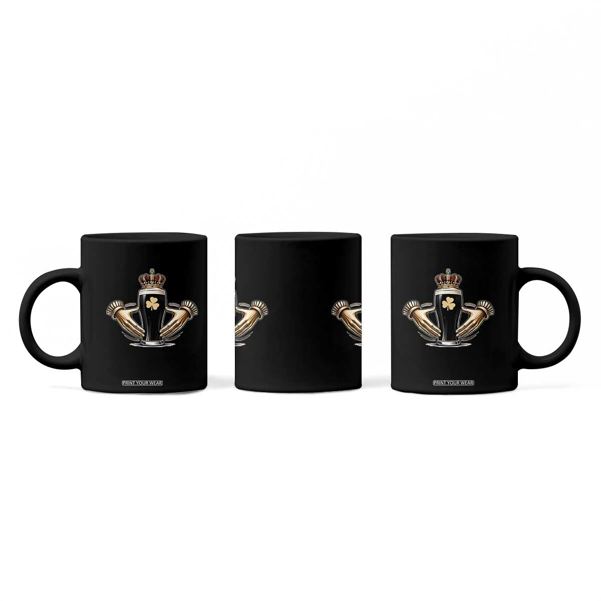 Irish Stout Claddagh Ring Beer Galway Ireland Souvenir Coffee Mug TS11 Print Your Wear