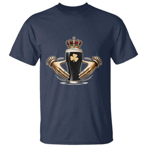 Irish Stout Claddagh Ring Beer Galway Ireland Souvenir T Shirt TS11 Navy Print Your Wear