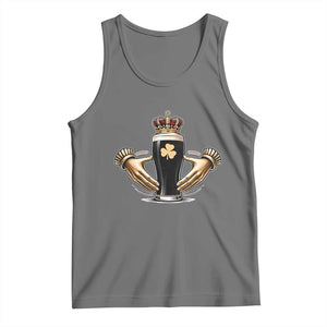 Irish Stout Claddagh Ring Beer Galway Ireland Souvenir Tank Top TS11 Black Heather Print Your Wear