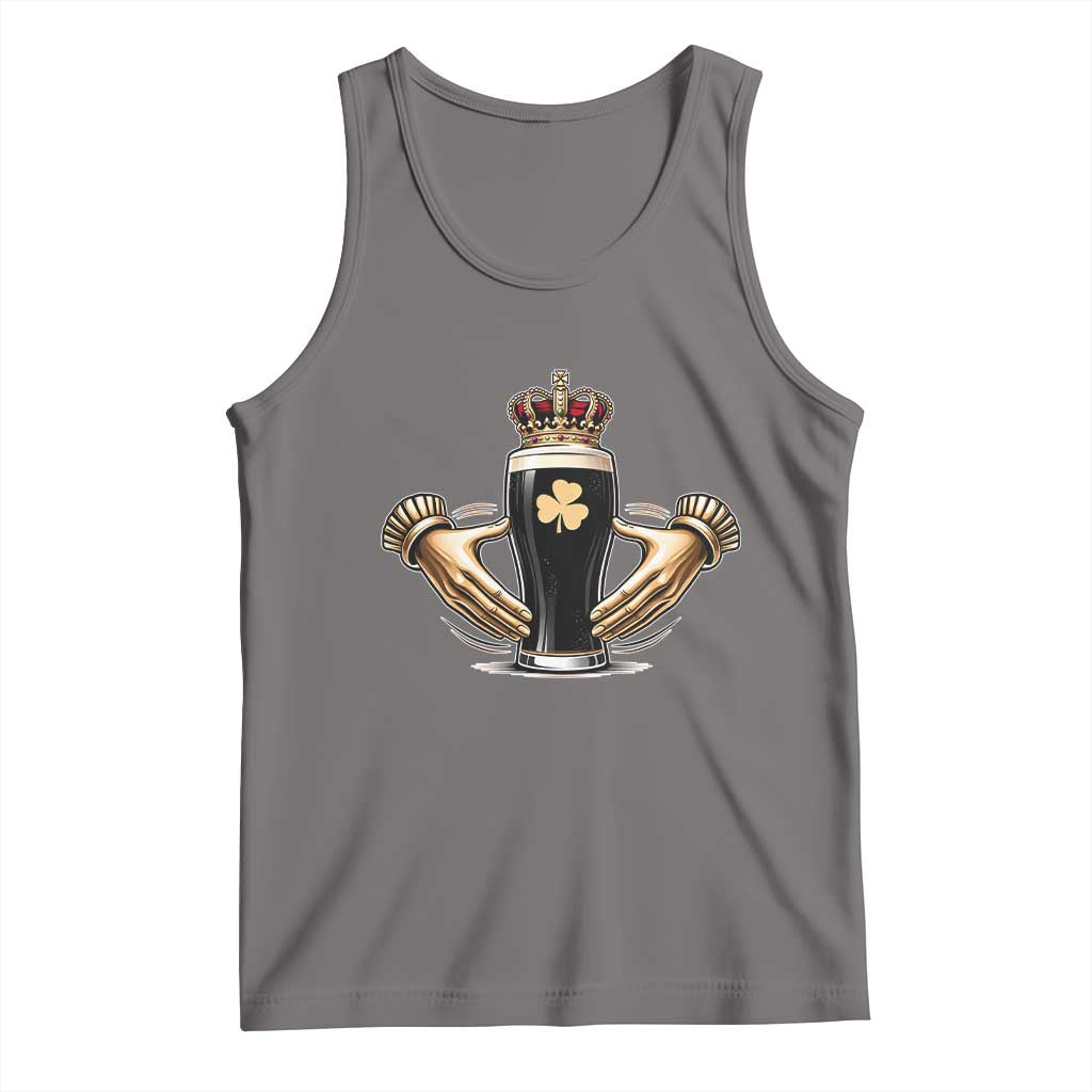 Irish Stout Claddagh Ring Beer Galway Ireland Souvenir Tank Top TS11 Deep Heather Print Your Wear