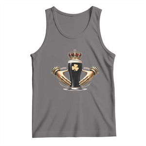 Irish Stout Claddagh Ring Beer Galway Ireland Souvenir Tank Top TS11 Deep Heather Print Your Wear