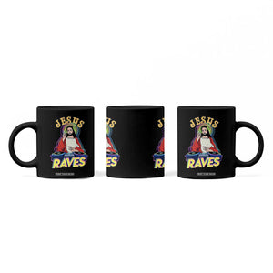 Funny Jesus DJ Raves Techno EDM Party Coffee Mug TS11 Print Your Wear