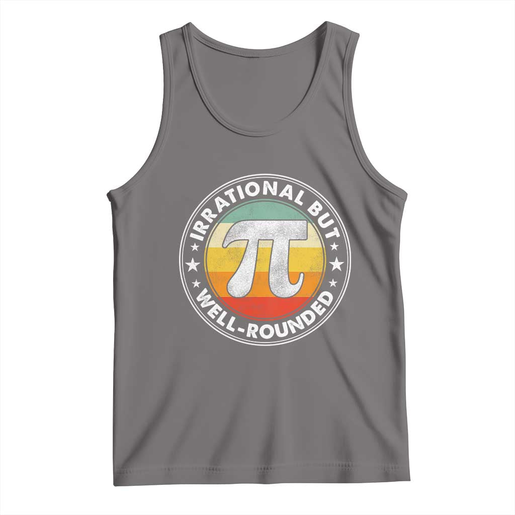 Funny Irrational But Well Rounded Pi Day Tank Top TS11 Deep Heather Print Your Wear