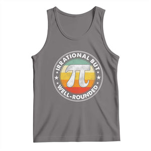 Funny Irrational But Well Rounded Pi Day Tank Top TS11 Deep Heather Print Your Wear