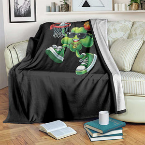 Funny 67 Meme Six Seven Basketball Shamrock St Patricks Day Throw Blanket TS11 Print Your Wear